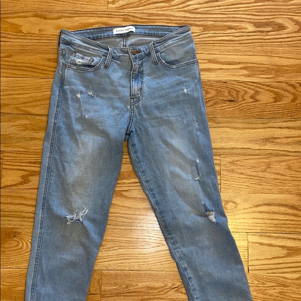 SUPER CUTE high rise skinny jeans